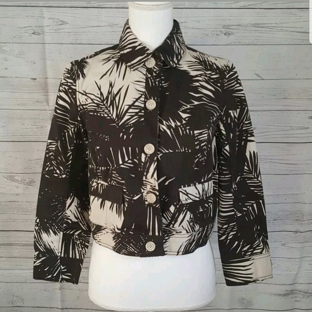 Proenza Schouler Printed Denim Jacket Size M